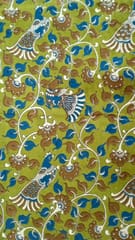 Kalamkari Green Fabric - 0046