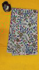 Kalamkari Cream Fabric - 0045