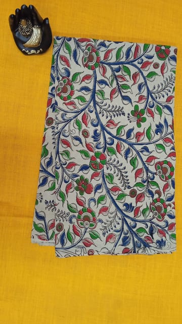 Kalamkari Cream Fabric - 0045