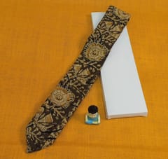 Kalamkari Green Tie 005