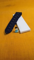 Blue Ikkat Tie 001
