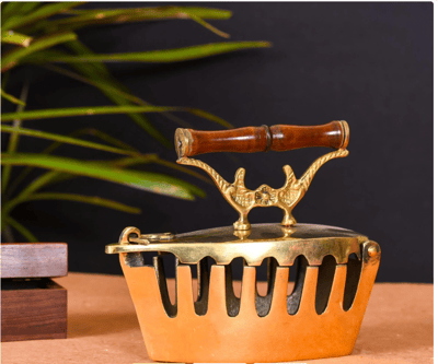 Pure brass handcrafted miniature iron box for home decor
